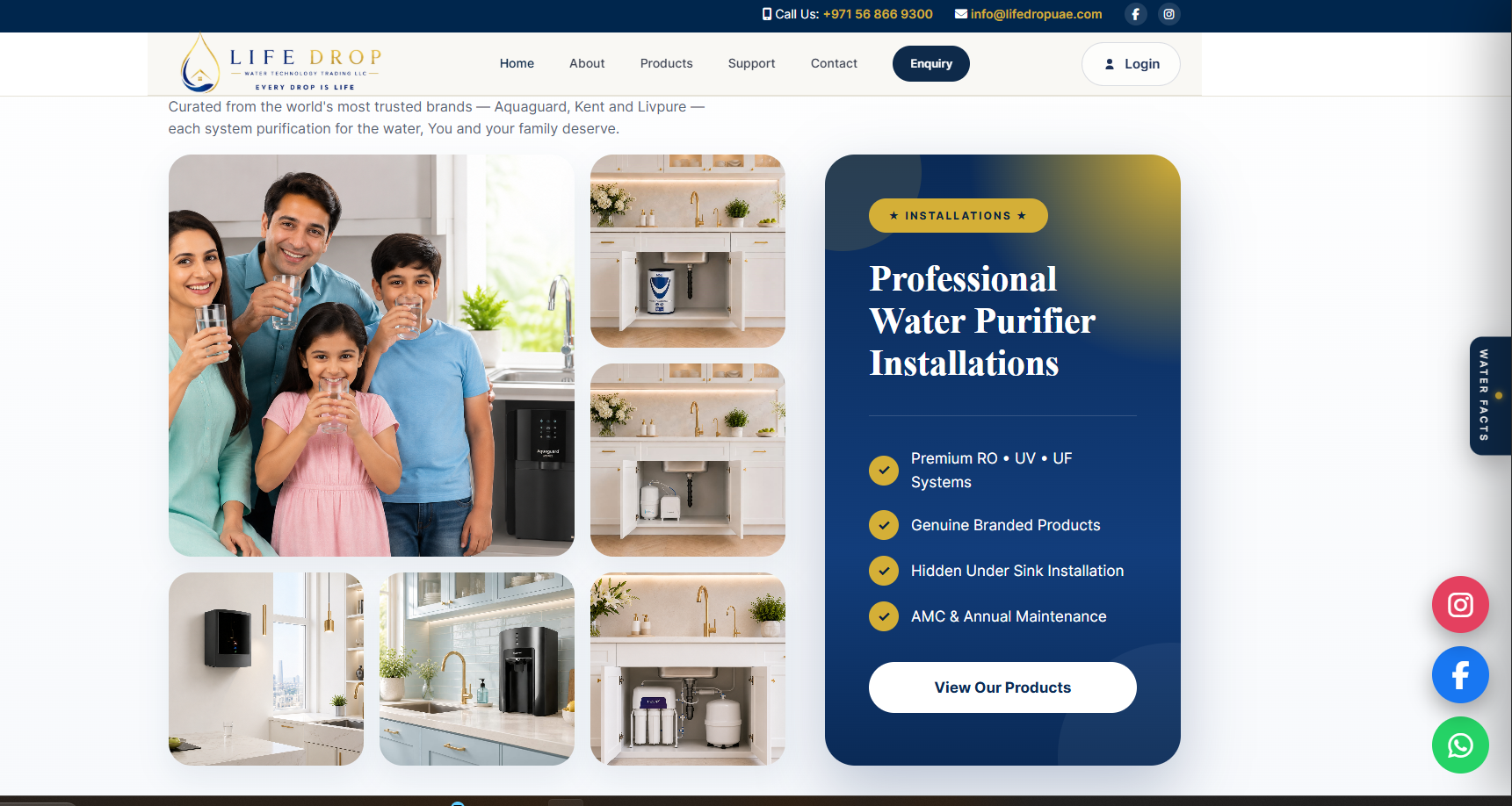 Product Service website